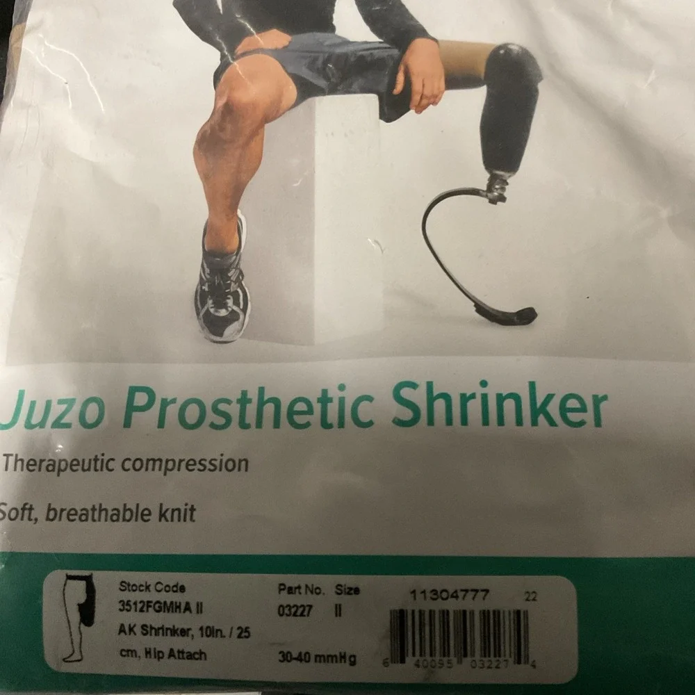 Juzo Prosthetic Shrinker Size II  - 10in. / 25cm Hip Attach‎ 30-40mmHg Beige NWT